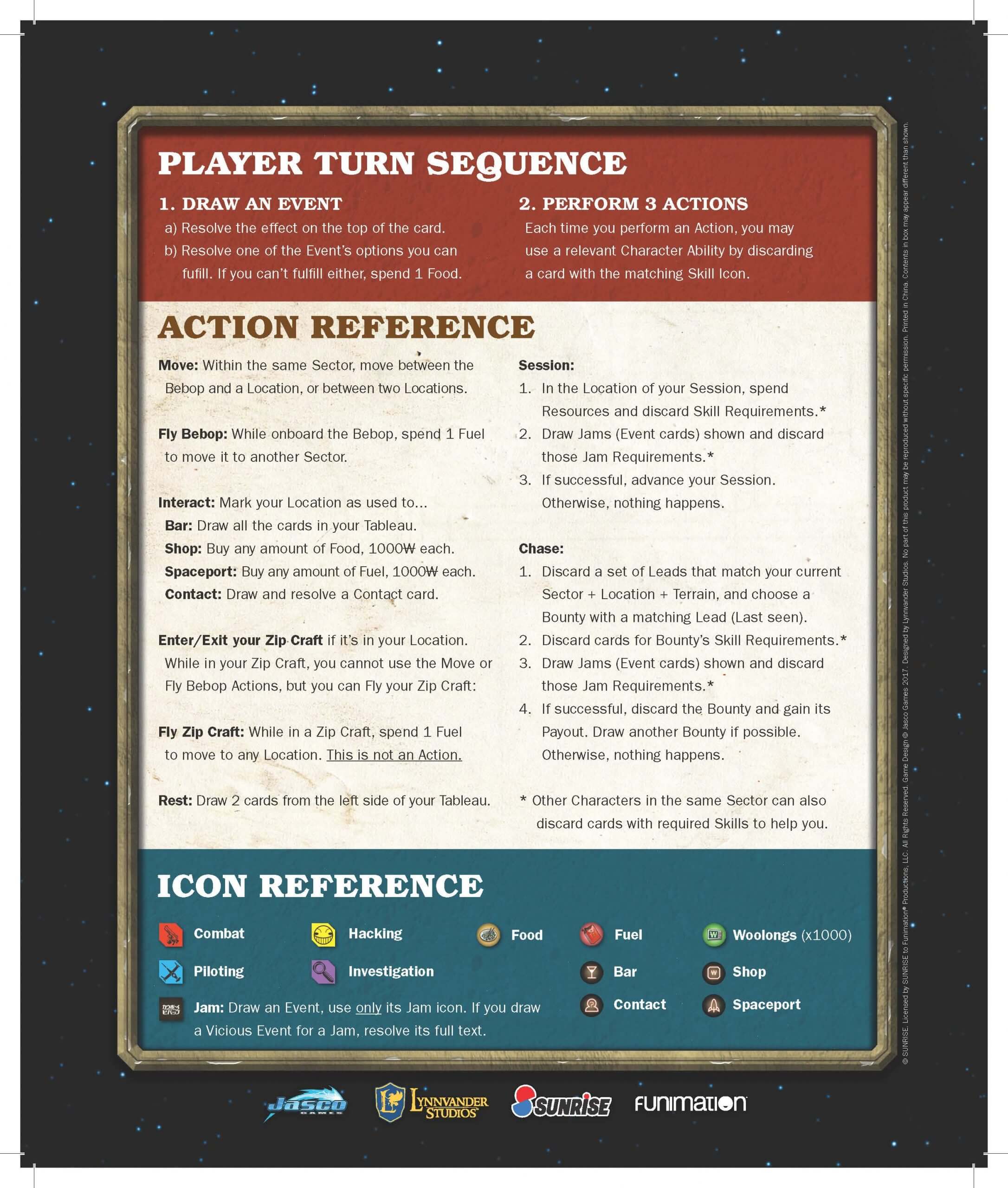 Cowboy Bebop Boardgame Boogie